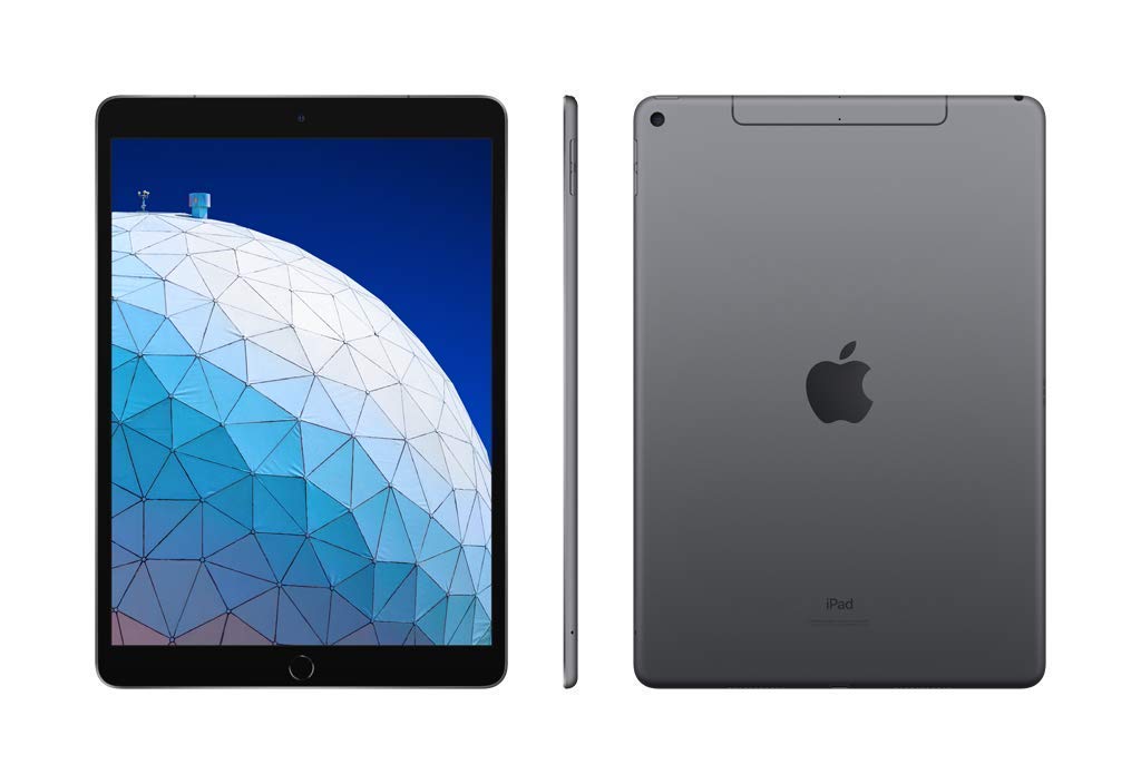 2019 Apple iPad Air (10.5-Inch, Wi-Fi + Cellular, 64GB) - Space Gray (Renewed)